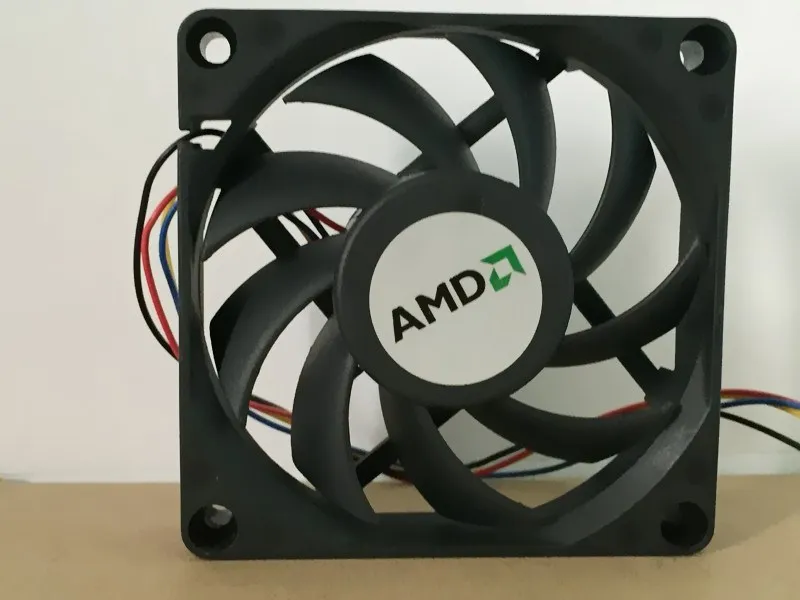 Ventilateur de refroidissement carré à 4 fils pour AVC, 12V DC 0,7a, 70x70x15mm, 70mm - imagen 2