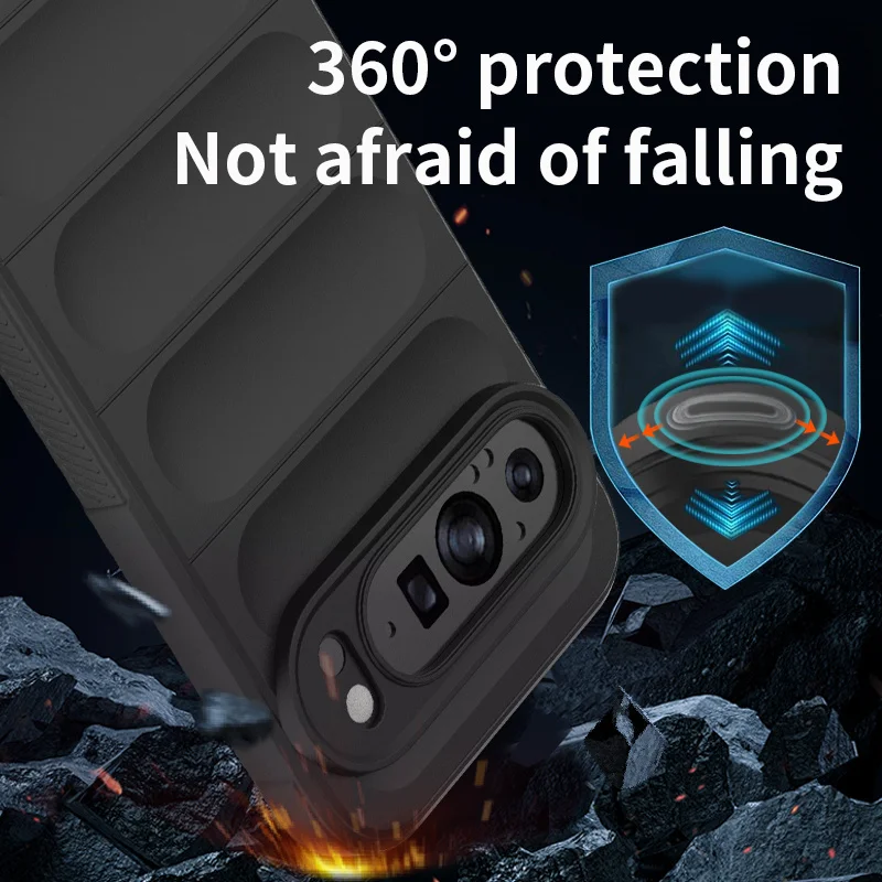 Funda de silicona Flexible con sensación de piel suave para Google Pixel 10 Pro XL Pixel 9 9A, funda protectora a prueba de golpes - imagen 3