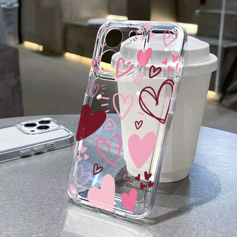 Funda de teléfono con labios y flores rosas y corazón del Día de San Valentín para Samsung Galaxy A36 A35 A34 A33 A55 A16 S25 FE S24 S23 S22 Ultra Plus