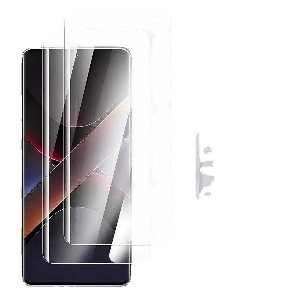 2 uds vidrio templado HD para Xiaomi Poco X7 Pro X6 X5 Protector de pantalla de película para Poco F7 F6 F5 Pro Ultra vidrio - imagen 3