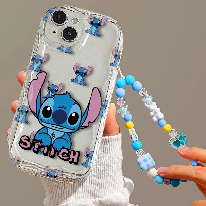 Funda de cadena con forma de corazón de punto transparente de TPU para Infinix Hot 50 40 Pro Hot 30 Play Camon 30 Pro 4G 5G fundas de teléfono - imagen 3
