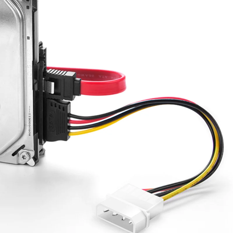 Cable de extensión de alimentación SATA Serial ATA de 15 pines para Molex IDE de 4 pines, el mejor precio para la fuente de alimentación principal del disco duro HDD - imagen 4