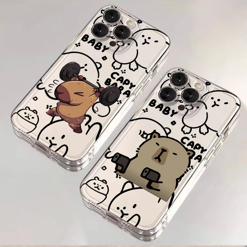 Caypabara divertida funda de teléfono suave para iPhone 12 Mini 16e 7 8 13 12 11 Pro MAX XR 16 15 14 Plus - imagen 3