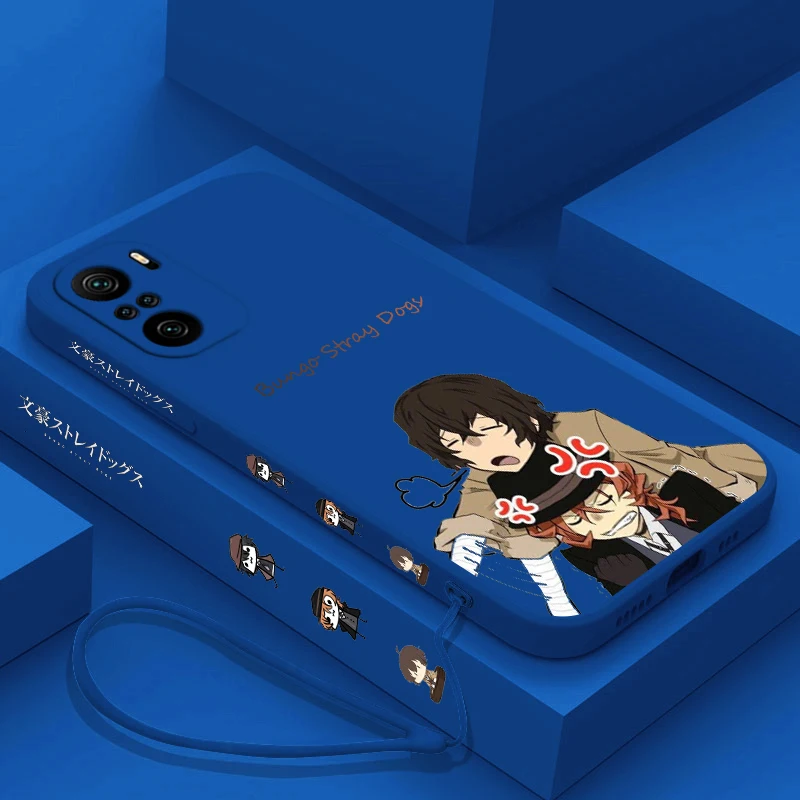 Funda de teléfono Bungo Stray Dogs para Xiaomi Redmi Note 13 12 12Pro 11 11S 11T 10S 10 Pro Plus 5G Liquid Left Rope - imagen 3