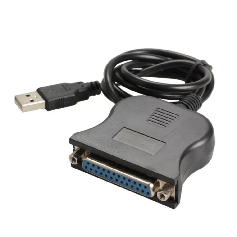 Cable USB A IEEE 1284, convertidor de impresión LPT paralelo de 25 pines, adaptador de Puerto hembra A DB25 para impresora PC de escritorio y oficina