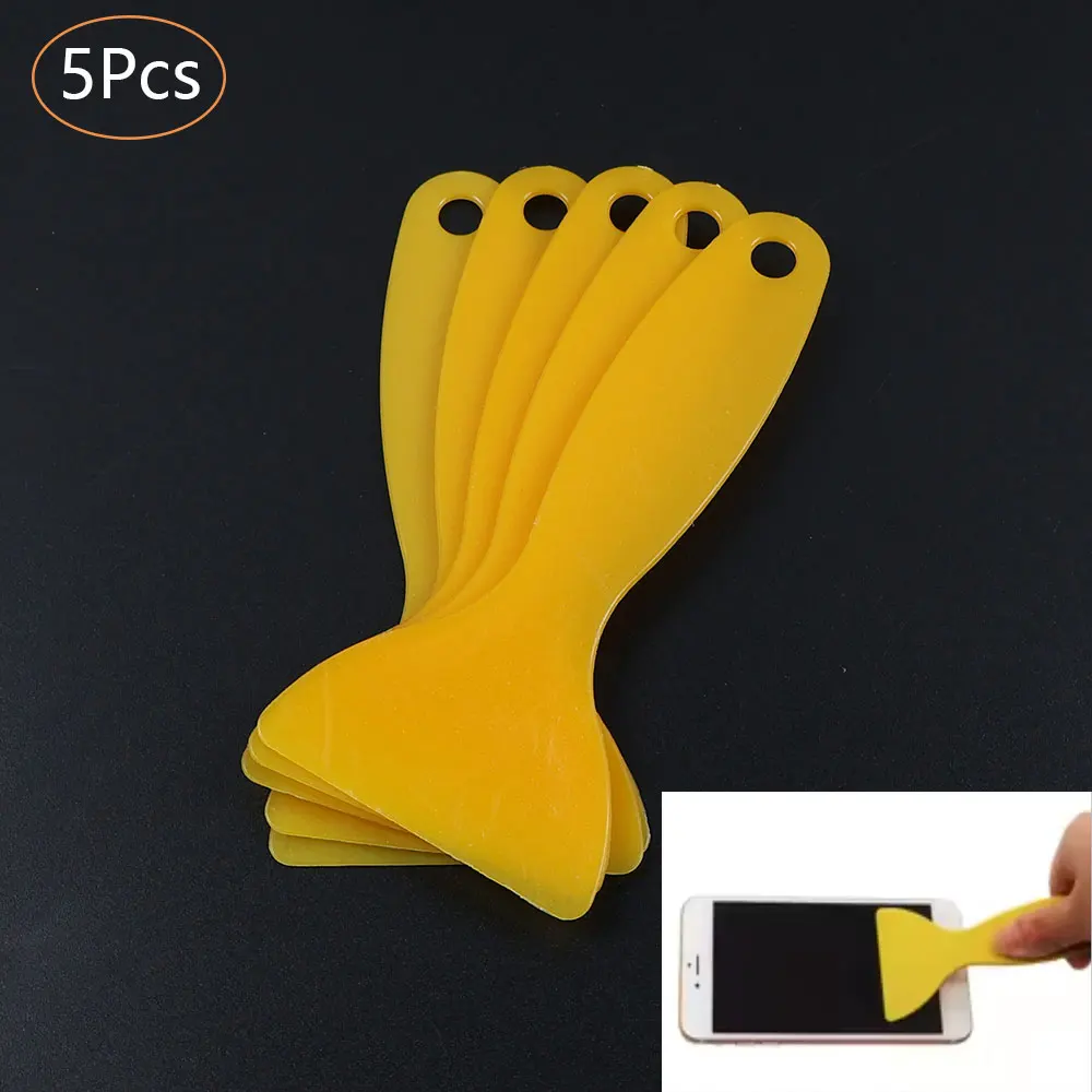 Raspador de plástico para coche, herramienta para limpiar ventanas, Brisa, nieve, vidrio, agua, Cola, limpiador para eliminar la carretera, 1/5/10 Uds. - imagen 2