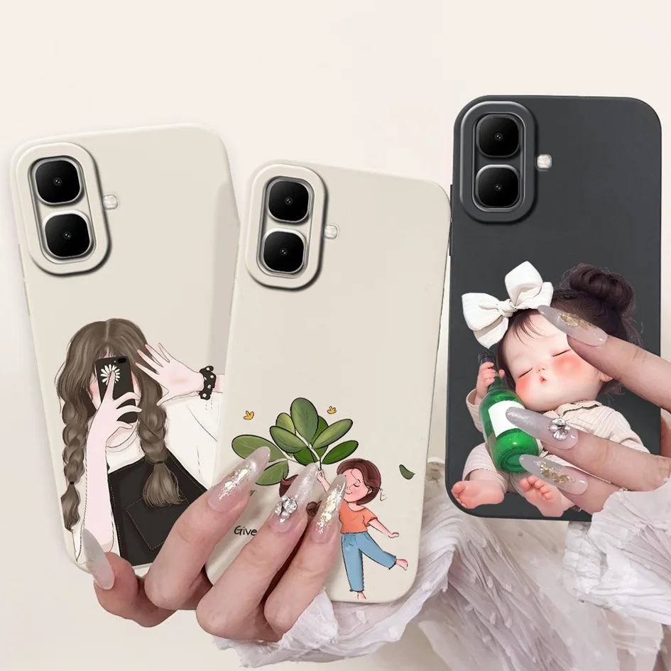 Para Infinix Smart 10 funda X6725 funda a prueba de golpes Cool pintado suave mate Fundas de silicona para Smart 10 Plus X6725B Smart10 parachoques - imagen 5