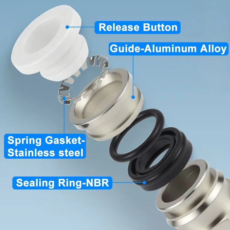 Válvula de retención neumática SPL/VPL4/6/8/10/12 rosca externa conector roscado en forma de L conector neumático de enchufe rápido traqueal - imagen 4
