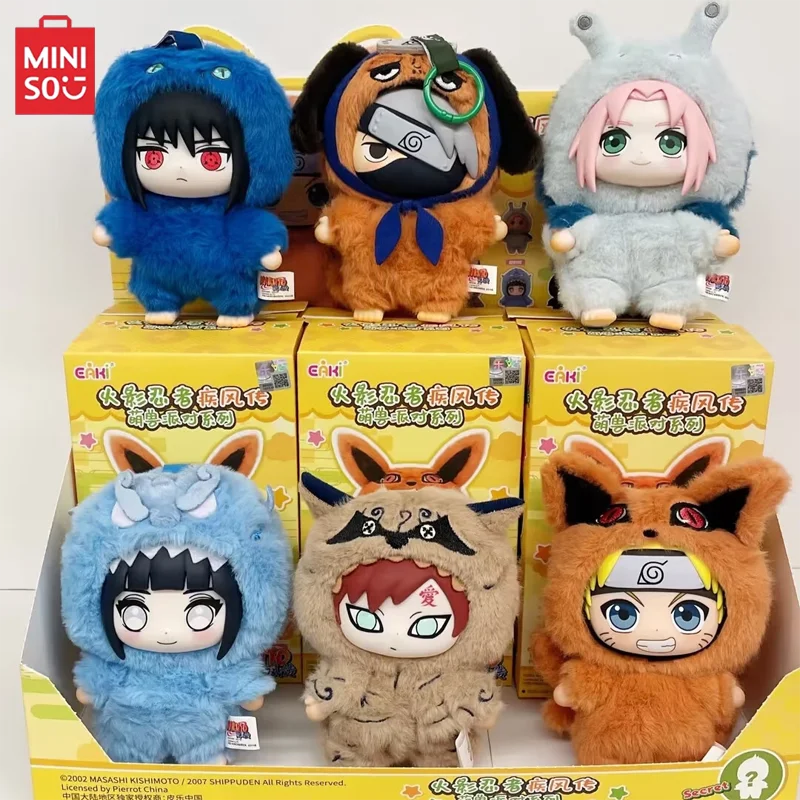 MINISO EAKI Naruto caja ciega Shippuden fiesta serie Uzumaki relleno Shippuden Original figura de peluche ornamento juguete colección regalo - imagen 5