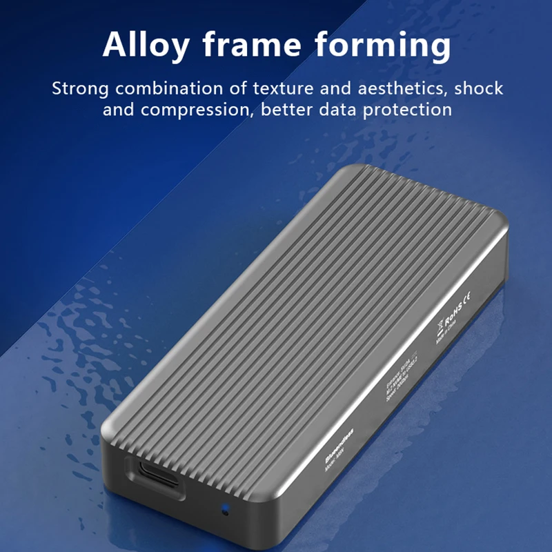 Caja de disco duro móvil UTHAI M6N, adaptador M.2 NVMe a USB3.2 Gen2 * 2, carcasa SSD de velocidad de trueno de 20Gbps para unidad de estado sólido - imagen 3