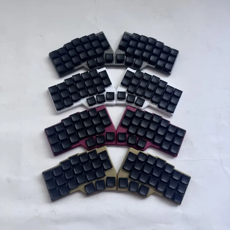 Nuevo Corne Crkbd V4.1 teclado dividido de perfil bajo Kailh Choc V1 personalizado Qmk/Vial Hotswap Kit con cable Rgb teclado mecánico separado - imagen 5