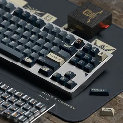 Domikey Cherry Link Fire Keycaps ABS Doubleshot para MX
