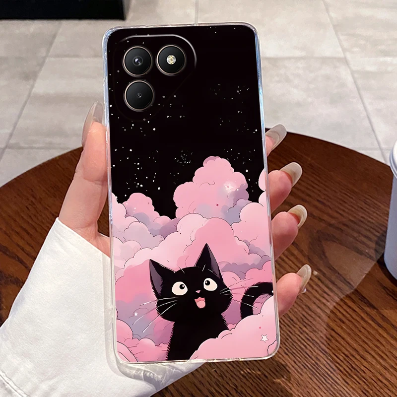 Fundas para Tecno Pova 7 Neo funda de 6,78 pulgadas fundas de teléfono transparente TPU lujo lindo divertido fresco niños niñas silicona suave carcasa de parachoques - imagen 4