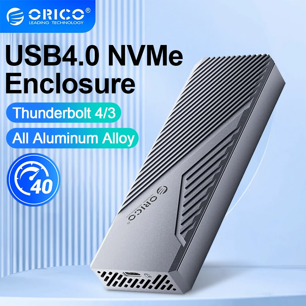 ORICO-carcasa externa de aluminio con ventilador de refrigeración, USB4, 40gbps, M.2, NVMe, SSD, Compatible con Thunderbolt 4, tipo-c, M2 - imagen 2