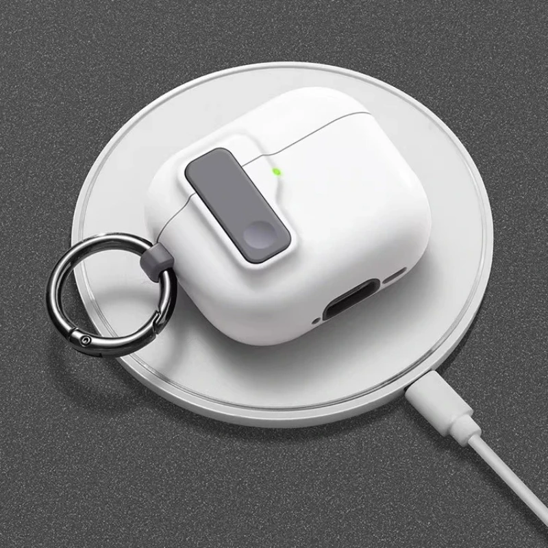 Funda con soporte 2025 para Apple airpods pro 3, funda con cerradura de seguridad a prueba de golpes, Fundas para auriculares de PC para AirPods Pro3 Pro 3rd 4 3 2Gen ﻿ - imagen 5