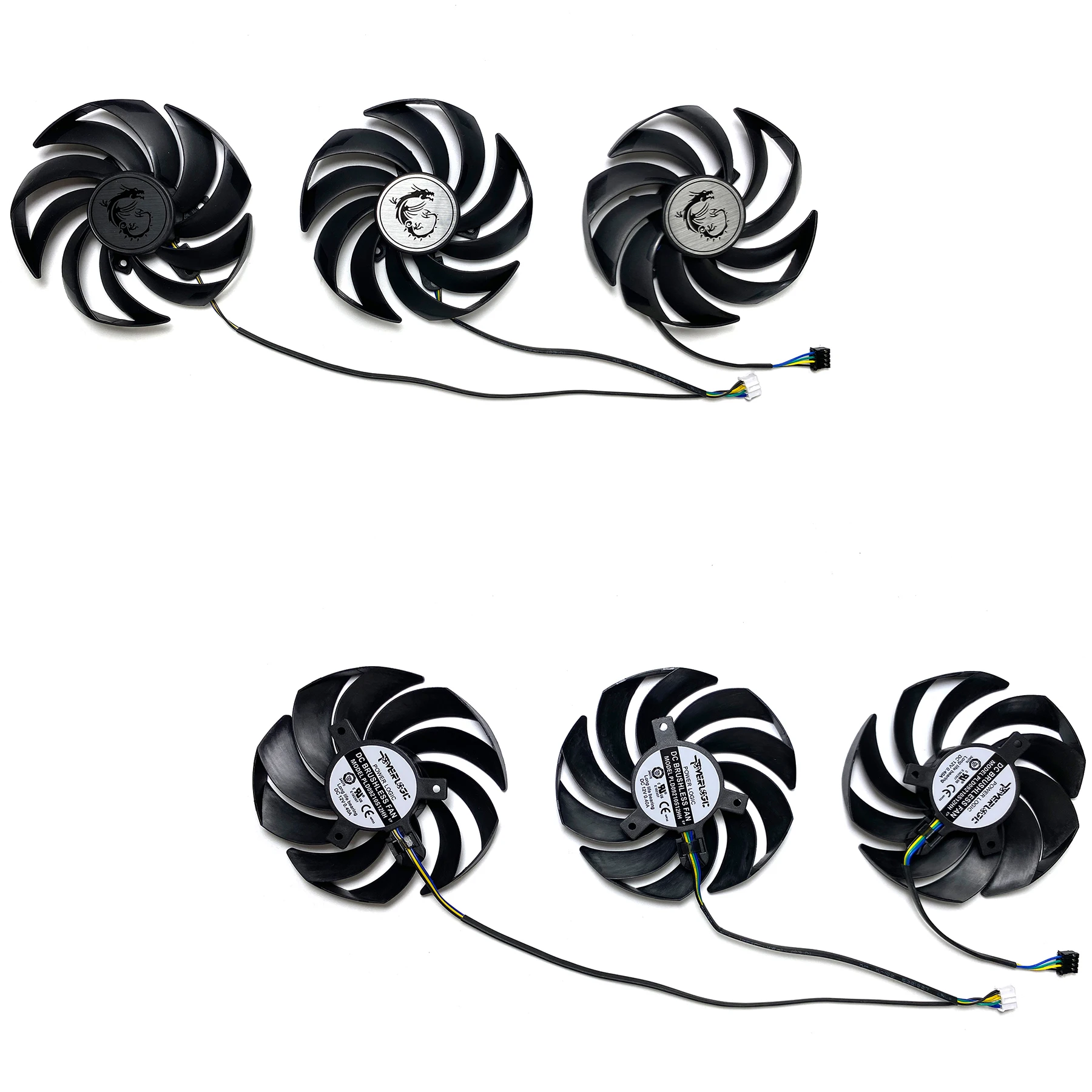 Ventilador de repuesto para tarjeta gráfica MSI Radeon RX7900XT 7900XTX GAMING TRIO CLASSIC, nuevo, PLD09210S12HH - imagen 4