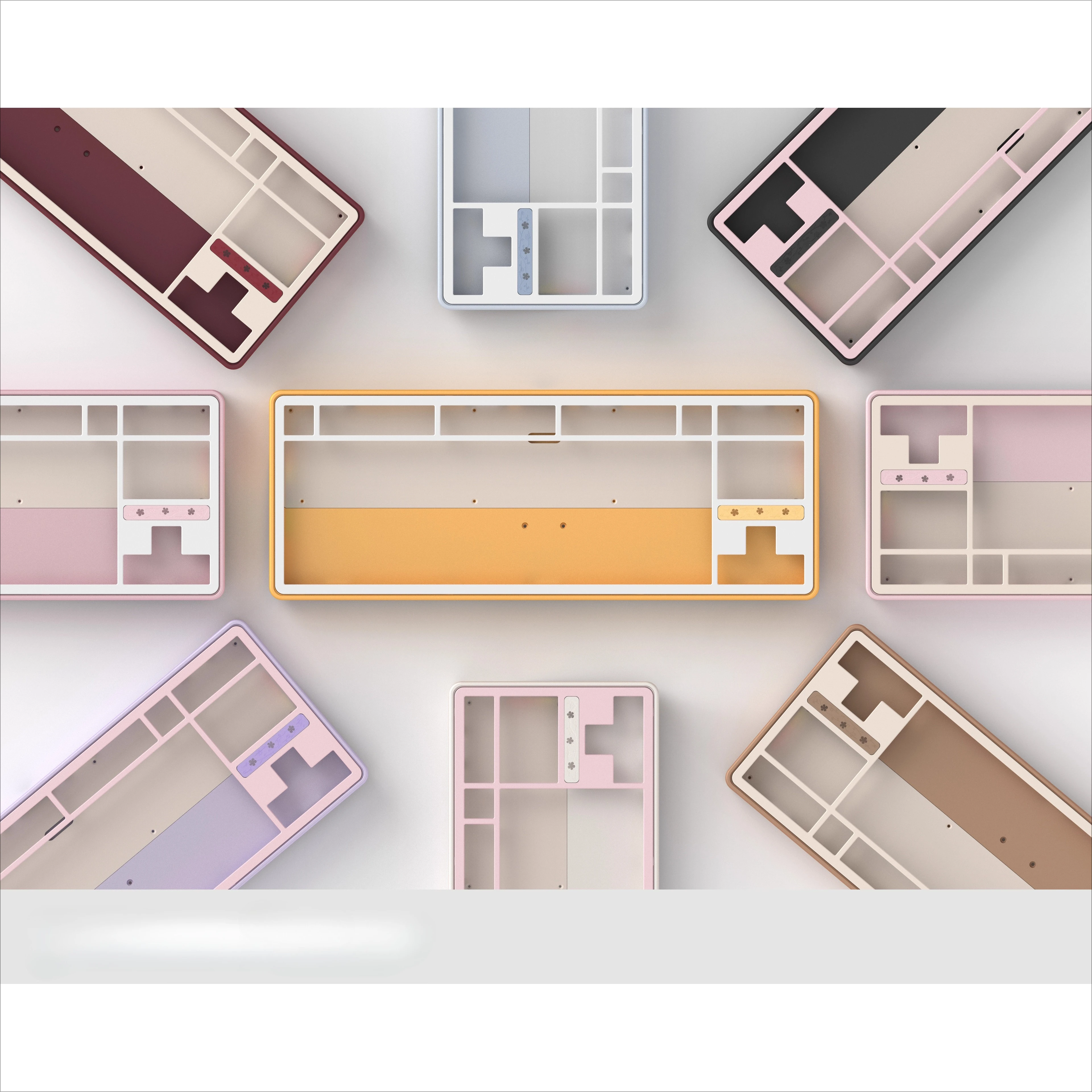 Kit de teclado NEKEYSprig80, junta multimodo inalámbrica personalizada, Kit de teclado mecánico CNC de aluminio de intercambio en caliente, teclado de oficina para juegos