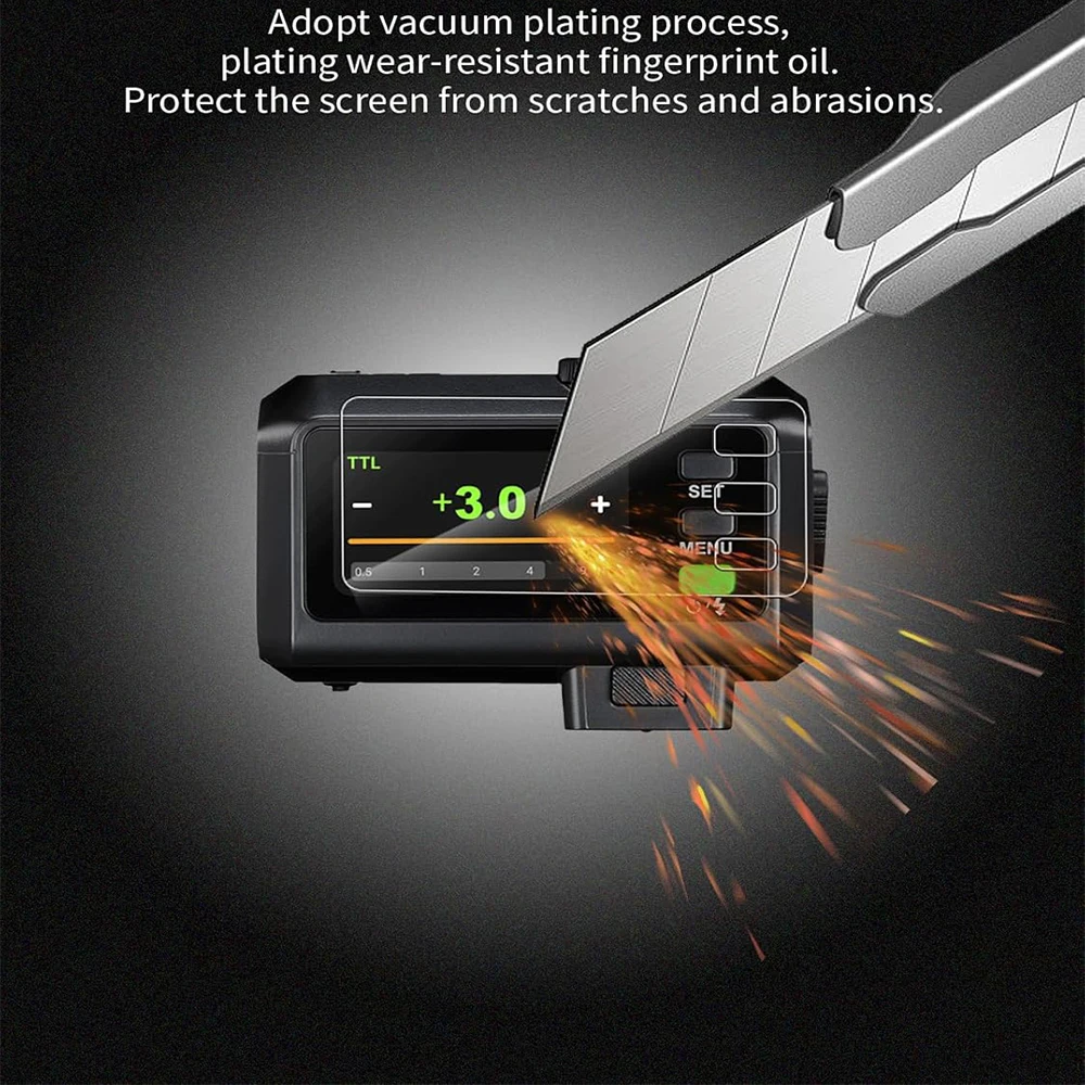 2-3 uds 9H HD vidrio templado para Godox iT30 Pro en GodoxiT30Pro iT30Pro cámara Flash 2,8 "película protectora de pantalla táctil - imagen 5