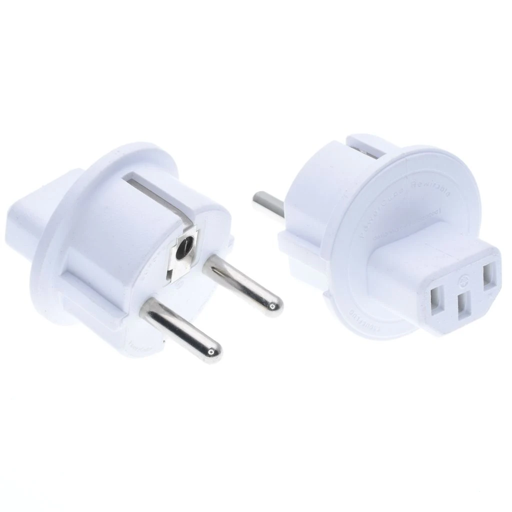 Adaptador de Cable de alimentación CEE77 de la UE, enchufe de la UE a IEC320 C13, interfaz C14, enchufe Schuko A Adaptador de escritorio - imagen 4