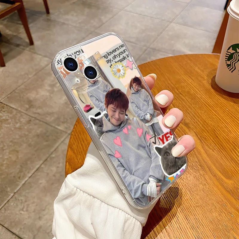 Nueva funda de teléfono de Corea para IPhone 16 15 14 13 12 11 Mini Pro Max X XR XSMax 7 8 Plus transparente suave TPU G-DRAGONS contraportada - imagen 2