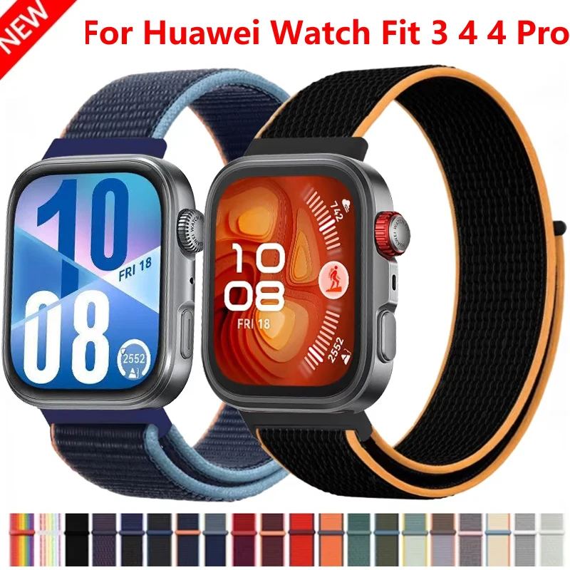 Correa de nailon para Huawei Watch Fit 4 Pro, pulsera deportiva tejida para reloj inteligente, Correa para Huawei Watch Fit 4 3, pulsera de reloj