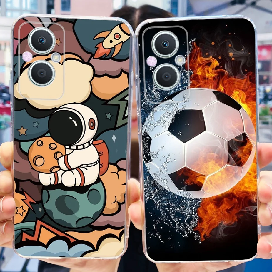 Para Oppo Reno7 Z 5G funda Reno 8Z Linda funda pintada fundas de teléfono de silicona para Oppo Reno 8 Lite Reno8 Z Reno 7Z Fundas suaves parachoques - imagen 3