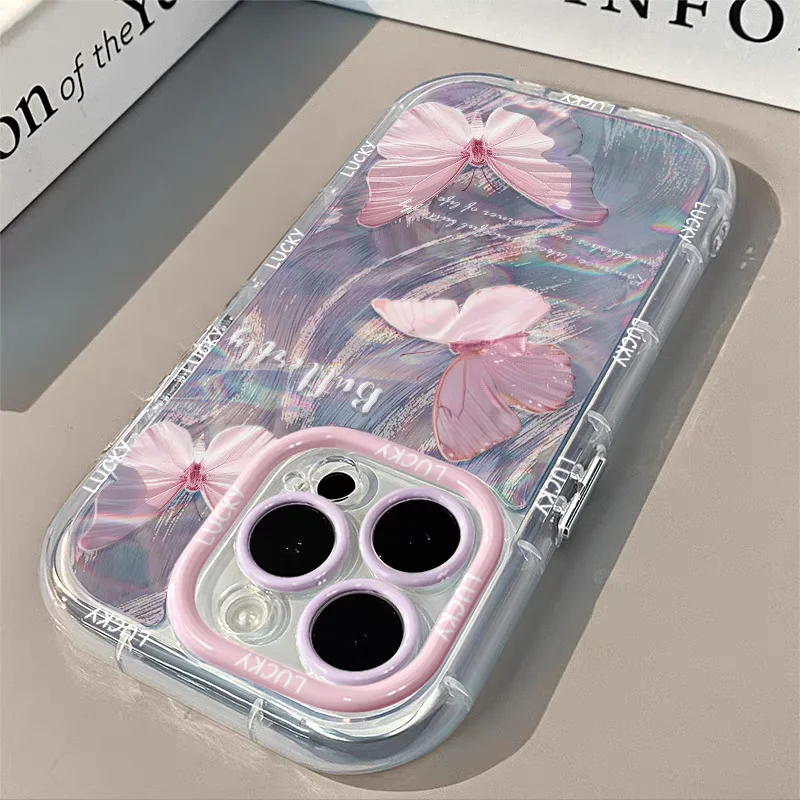 Funda de teléfono mariposa para iPhone 13 Funda iPhone 11 16 Pro Max XR 14 12 7 8 Plus SE 16promax 16pro Funda suave de silicona Carcasas - imagen 3