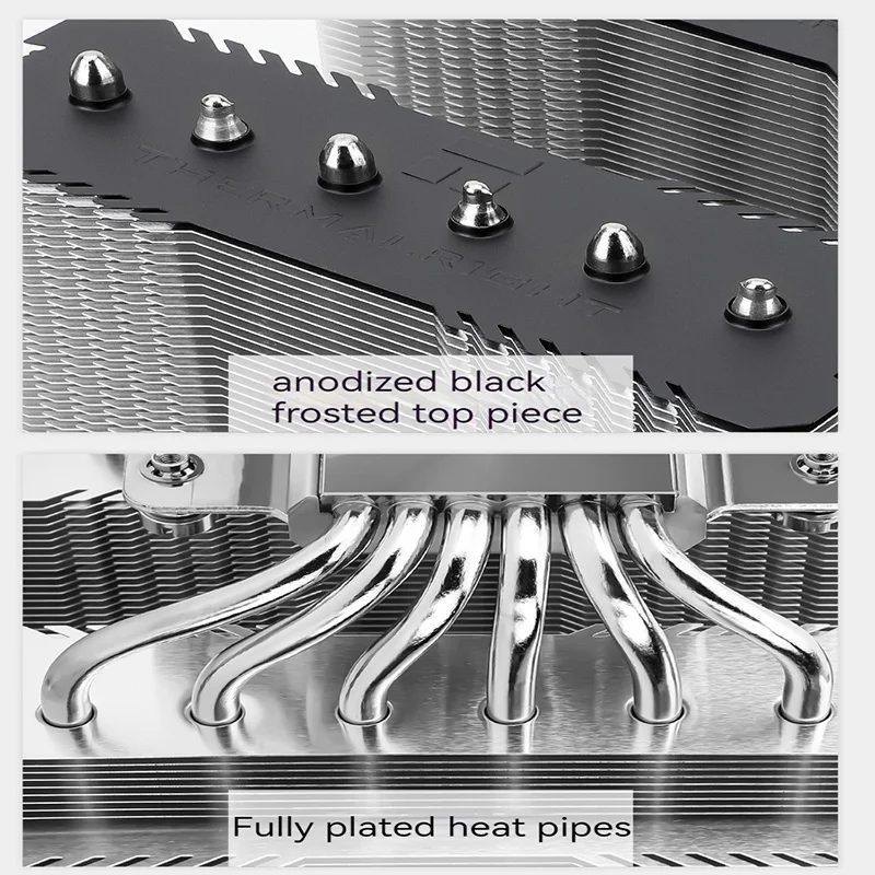 Thermalright-enfriador de CPU PA120 SE, 6 tubos de calor, ARGB, AGHP, radiador de torres gemelas para Intel LGA115x 1200 1700 AMD AM4 AM5 - imagen 4