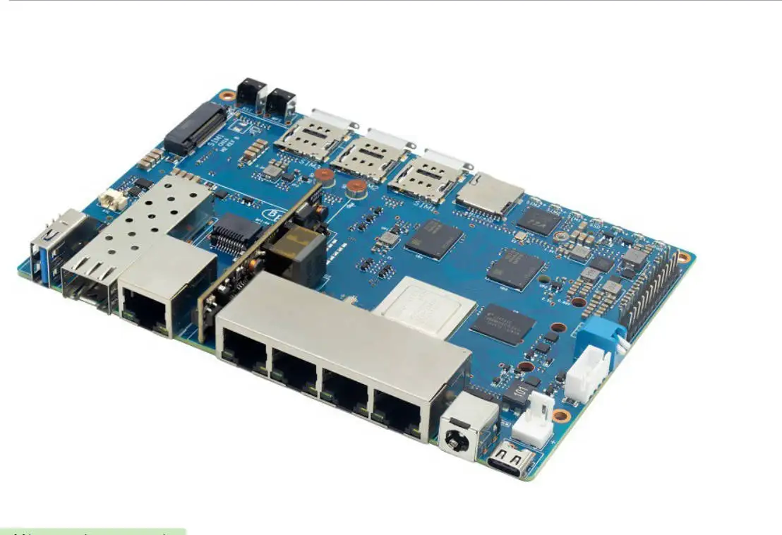 Placa Banana Pi BPI R4 Wifi 7 con diseño MTK MT7988A, 4G RAM y 8G eMMC integrados - imagen 5