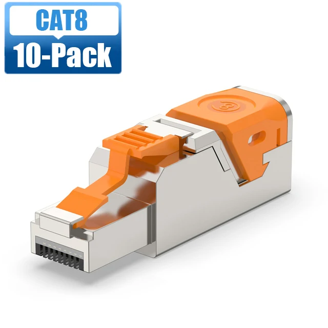 10PCS CAT8 Orange