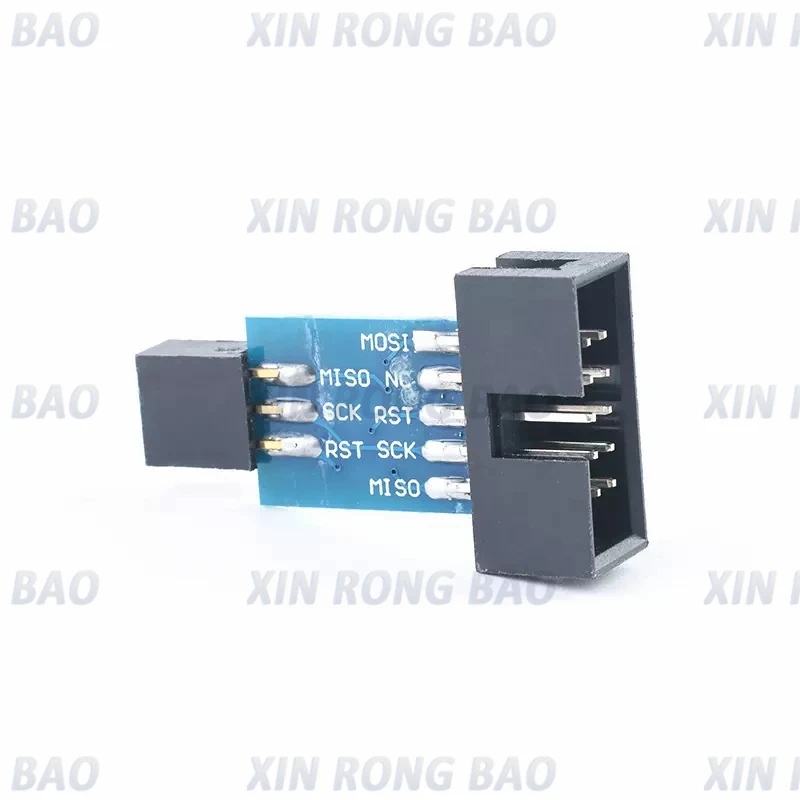 Placa adaptadora de 10 pines a 6 pines para AVRISP MKII USBASP STK500 de alta calidad - imagen 3