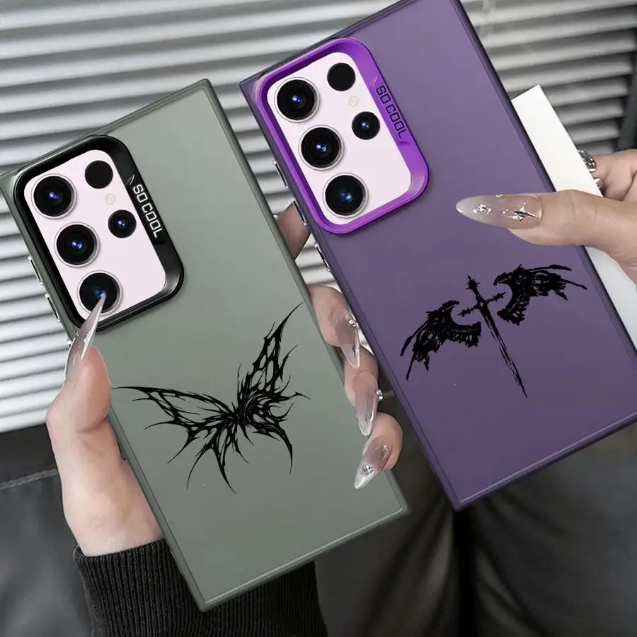 Funda con patrón de cruz para Samsung Galaxy S24 FE S25 S20 Plus S23 S23 S21 S22 Note 20 Ultra, funda trasera para teléfono