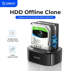 Dock SATA USB 3.0 Doble ORICO - Base Discos Duros Externos