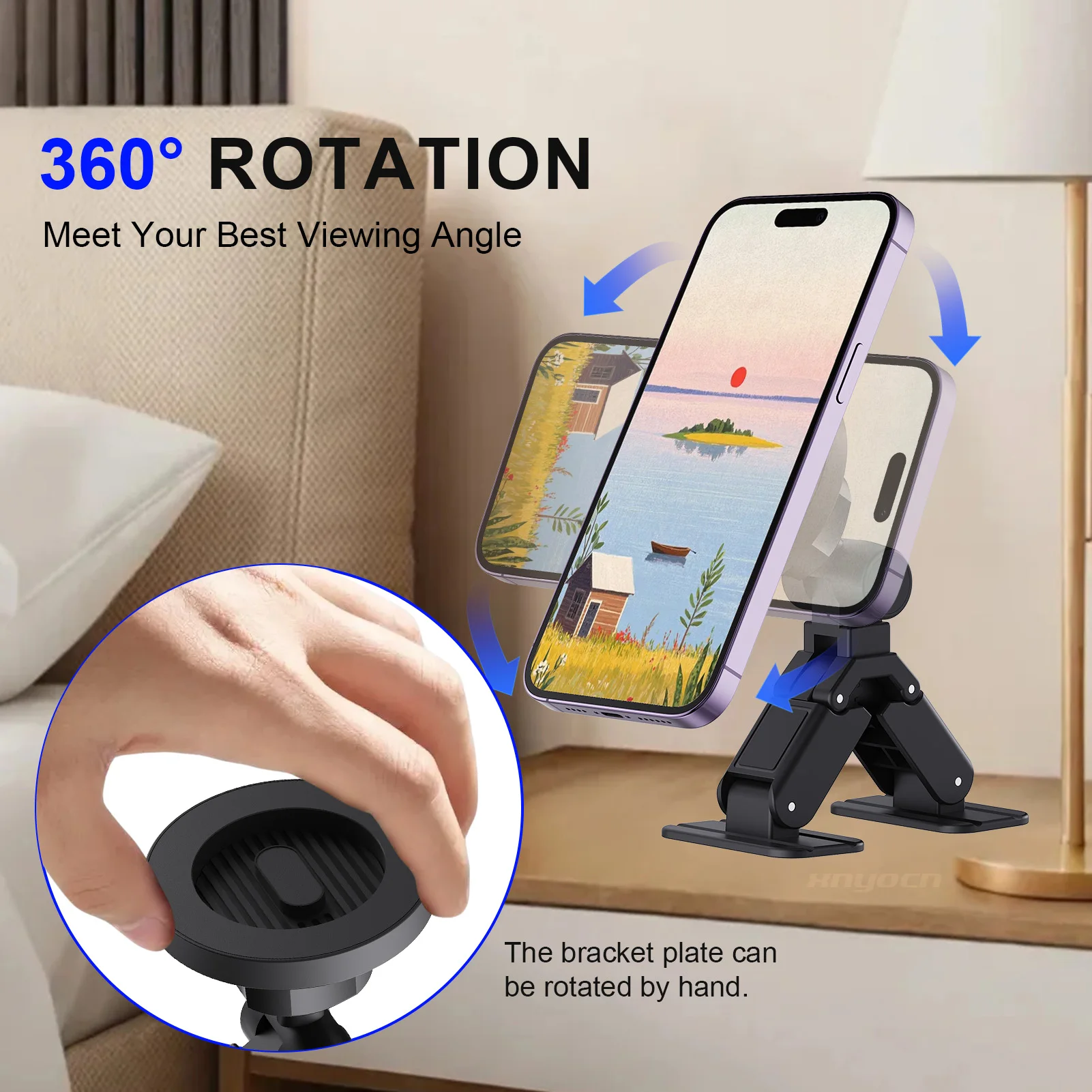 Soporte magnético para teléfono de coche, soporte adhesivo fuerte para consola central para sujeción segura, soporte ajustable para móvil para manos libres - imagen 4