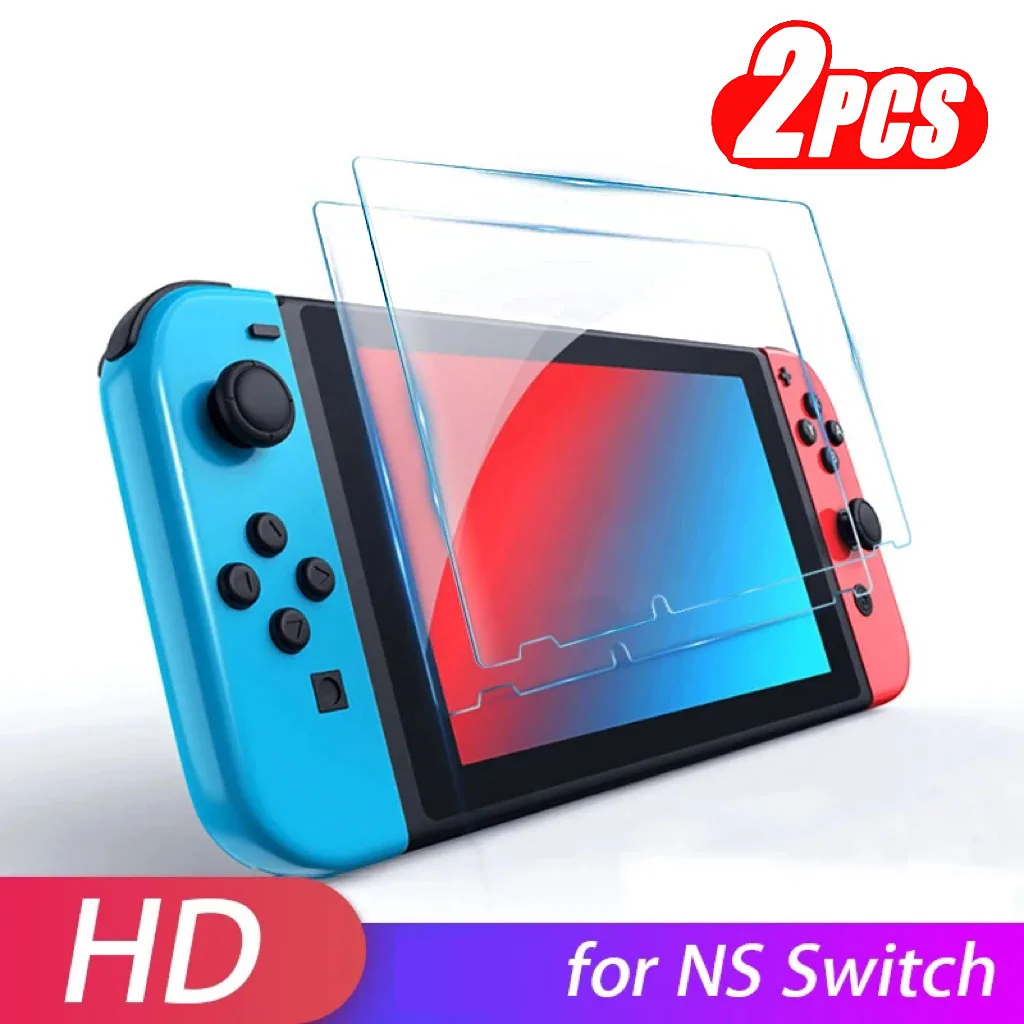 Película protectora de pantalla de vidrio templado para Nintendo Switch de 2 piezas - imagen 3