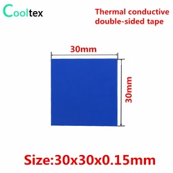 Pad Térmico Adhesivo 30x30mm - Doble Cara 0,15mm para Disipador