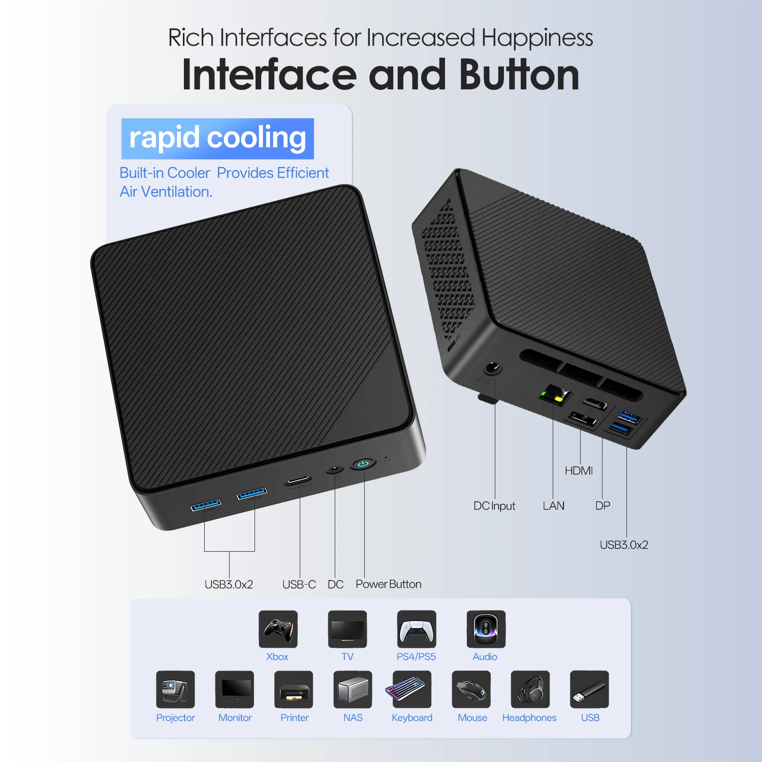 Intel Twin Lake N150 Pokect Mini PC HD DP Windows 11pro Dual LAN/1 * LAN tipo C DDR4 SO-DIMM Msata Micro ordenador Nuc