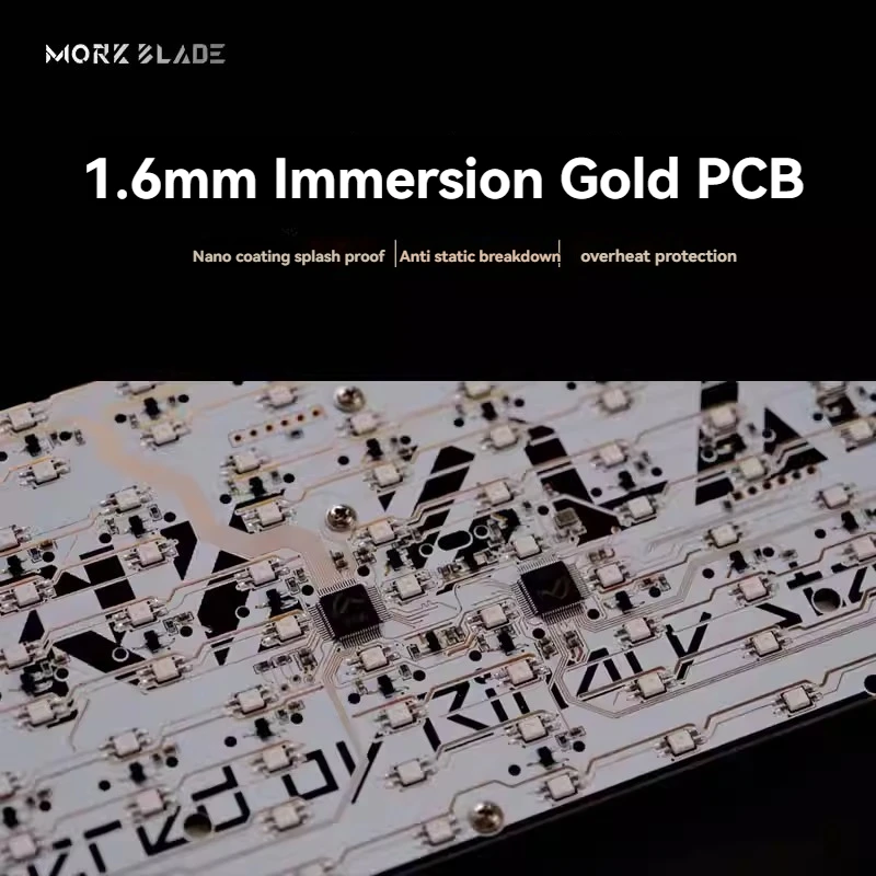Morkblade MK60 teclado PCB posición de lámpara Dual 0,001mm personalizado MK60 interruptor magnético accesorios de teclado Compatible con funda GH60 - imagen 3