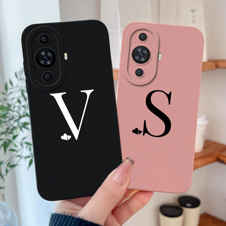 Nueva Funda para Huawei Nova 11 Pro 11 SE, Funda de teléfono con letras de estilo Simple para Nova11Pro 11SE, protección de cámara, Funda anticaída - imagen 2