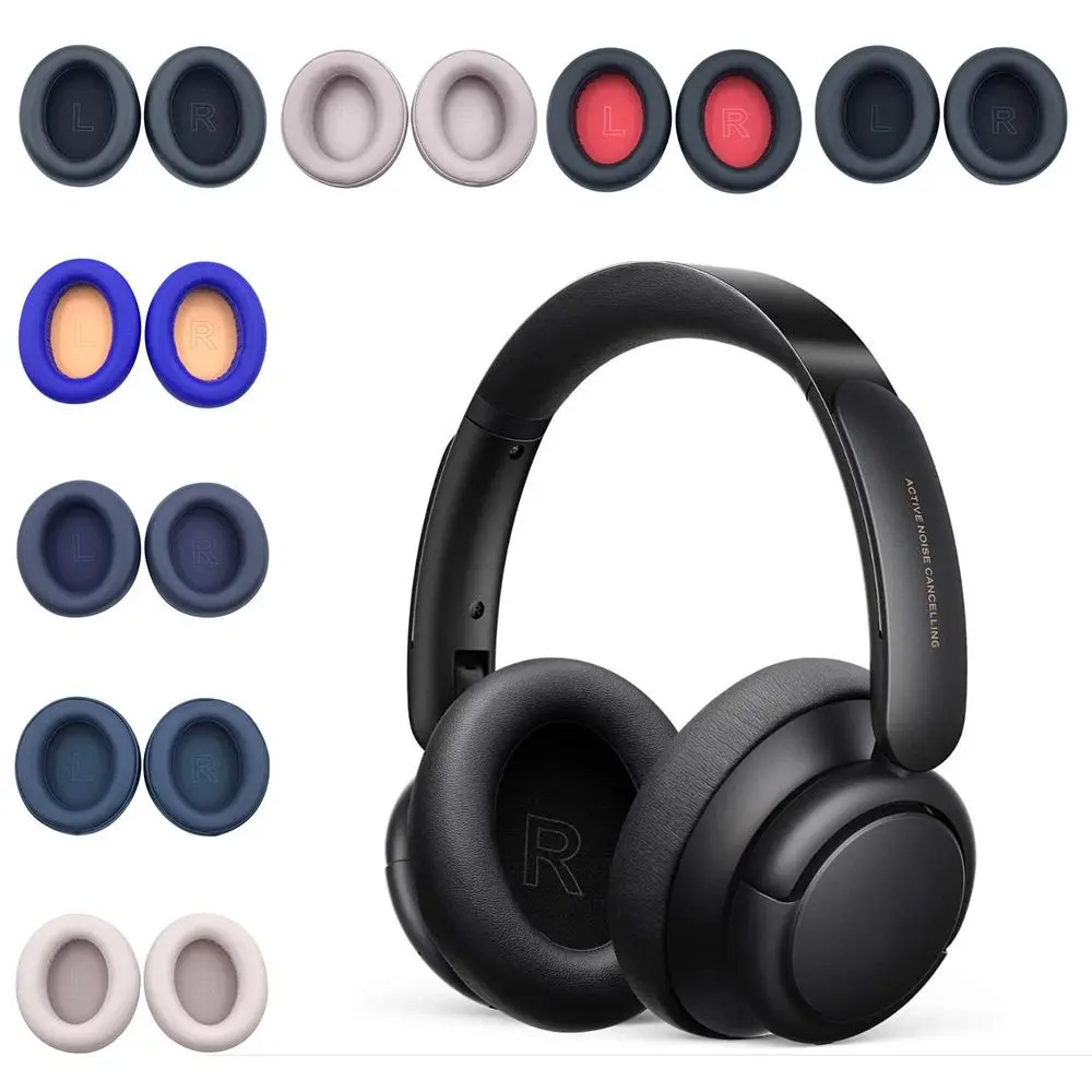 Almohadillas de repuesto para auriculares Anker Soundcore Life Q10 Q30 Q35, orejeras de cuero, 1 par - imagen 3