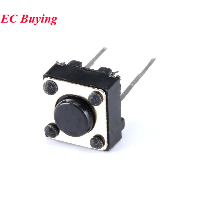 20-100 Uds 6*6*7 6*6*5 6*6*4,3 MM Micro táctil interruptor de botón Horizontal de dos patas 7MM 5MM 4,3 MM Horizontal Vertical - imagen 4