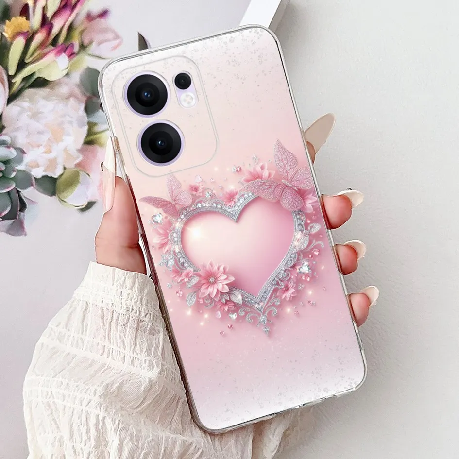 Para OPPO Reno13 F 5G 2025 funda CPH2699 funda Popular mariposa flor funda de teléfono de silicona suave para OPPO Reno 13F 4G Reno13F Capa - imagen 4