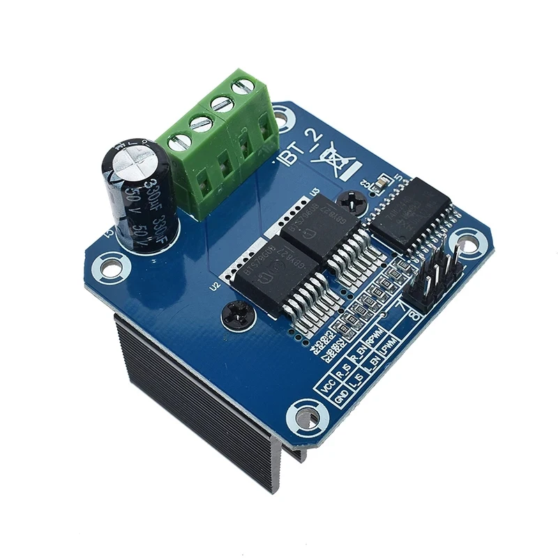 Módulo de controlador de Motor de alta potencia, puente H doble BTS7960 43A, diagnóstico de corriente de coche inteligente diy - imagen 3