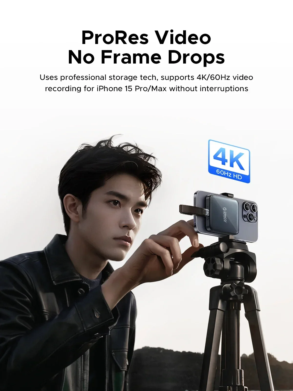 ORICO SSD portátil magnético 512GB/1TB almacenamiento 20Gbps tipo C unidad de estado sólido externa para iPhone 2000MB/S 4K ProRes HDR Video - imagen 2