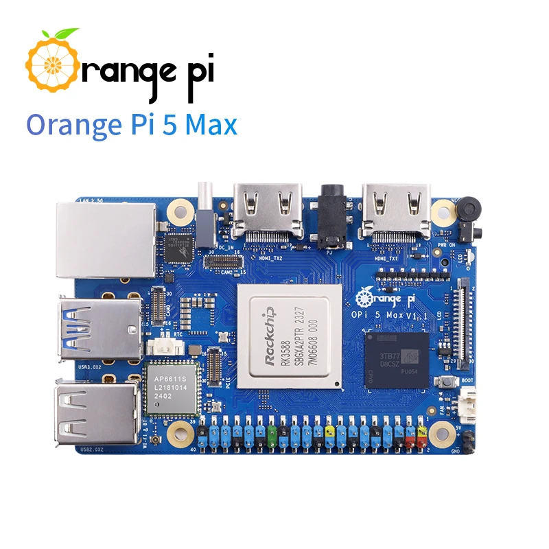 Placa de desarrollo Orange Pi 5 Max 8GB 16GB RAM Rockchip RK3588 M.2 PCIE 2,5G LAN WiFi6 + BT5 caja opcional fuente de alimentación EMMC - imagen 4