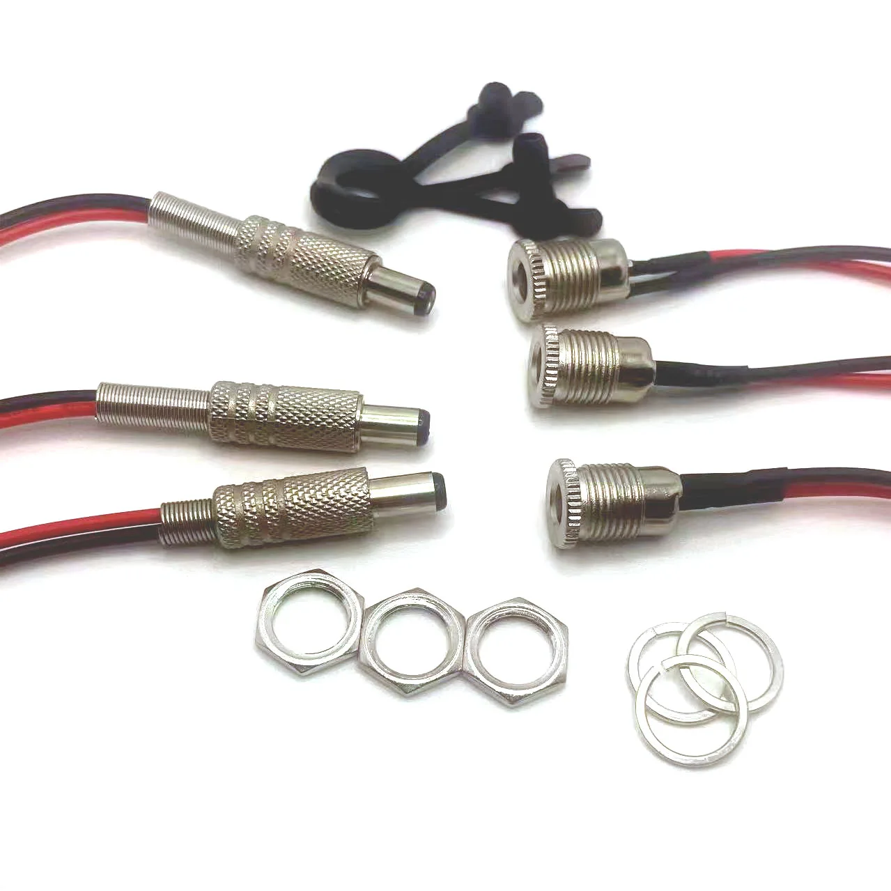 Fuente de alimentación con cable piezas DC099, 5,5x2,1, 5,5x2,5mm, macho y hembra, conectores de enchufe de metal, 1 ud. - imagen 2