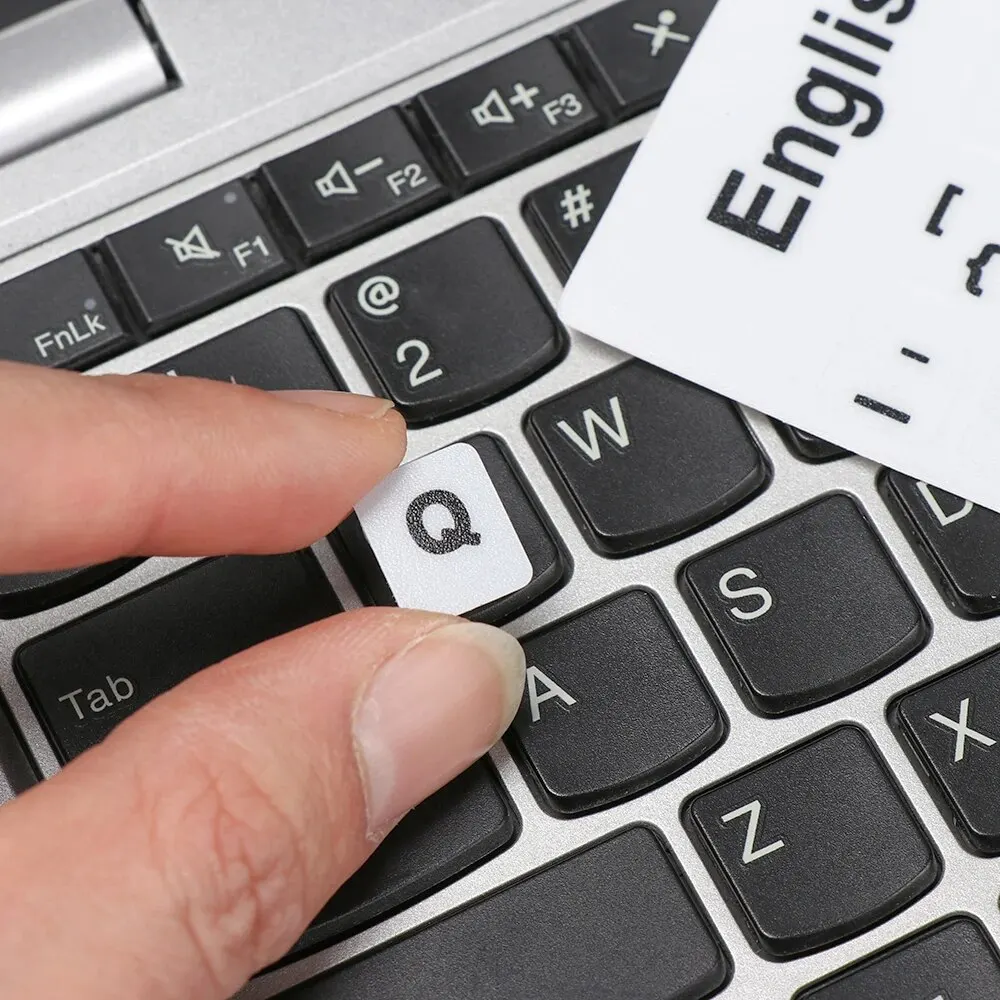 Pegatinas de teclado inglés, español, italiano y coreano, pegatina de teclado de idioma de PVC esmerilado para ordenador portátil, PC de escritorio - imagen 3