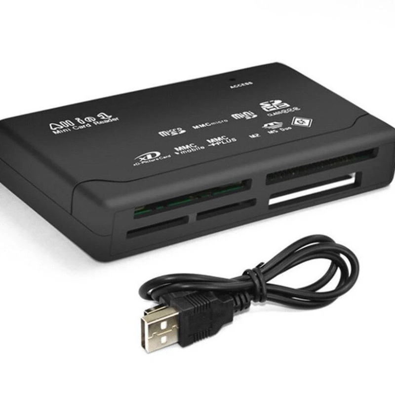 Lector de tarjetas USB 6 en 1, Micro SD extremo MMC Mini XD M2 MS DUO TF, visor de tarjeta de memoria, ordenador, tableta, portátil, adaptador de transferencia de datos - imagen 4