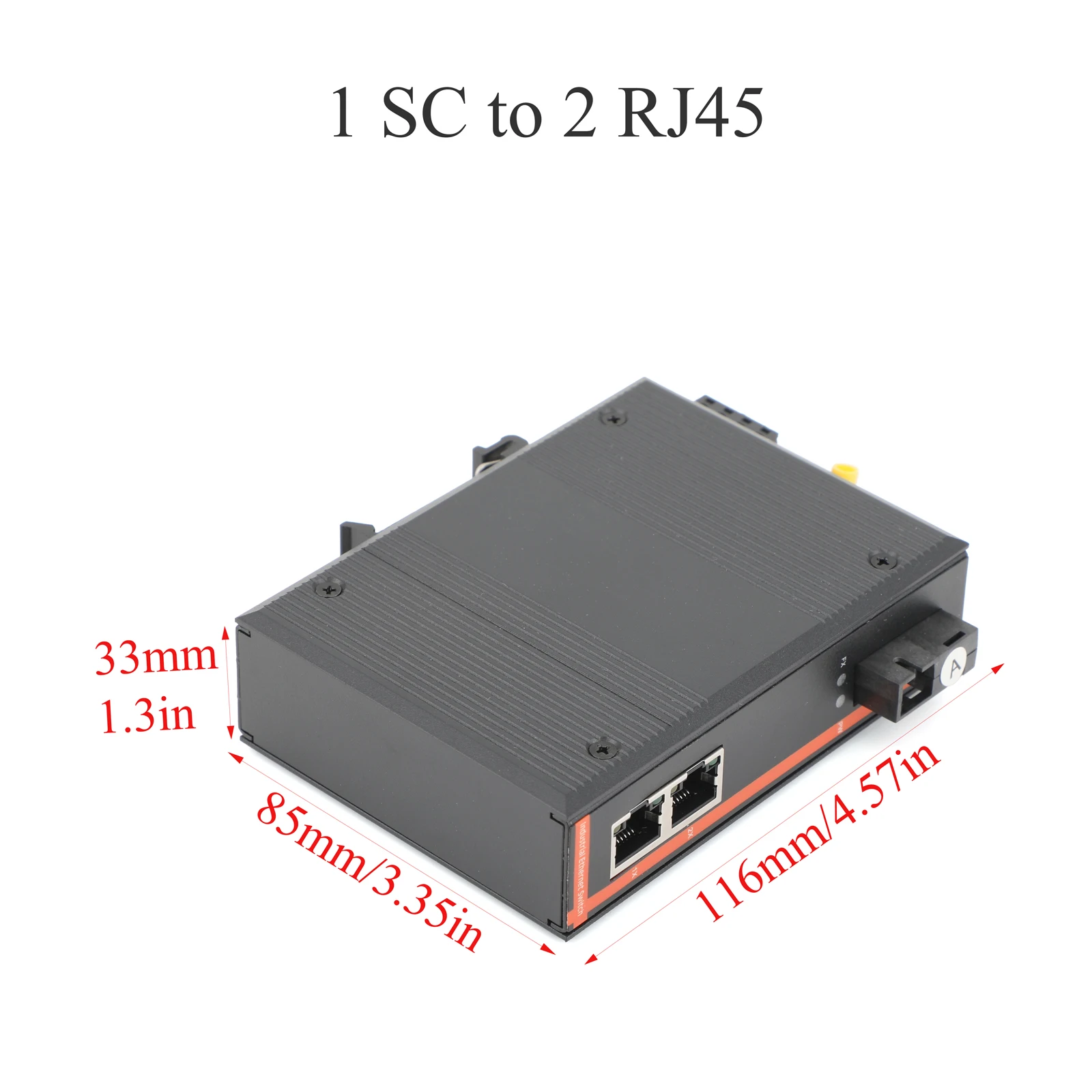 1 SC to 2 RJ45