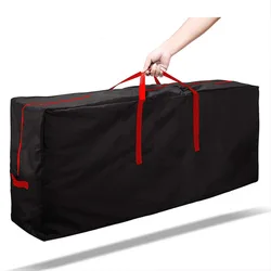 Bolsa de tela Oxford para árbol de Navidad, suministros navideños plegables de gran capacidad, impermeable con asas, bolsa de almacenamiento de coronas